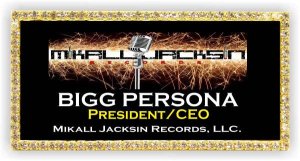 (image for) MIKALL JACKSIN RECORDS, LLC Bling Gold badge