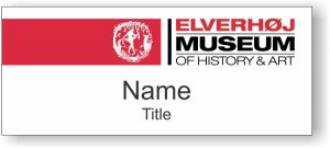 (image for) Elverhoj Museum of History & Art Standard White Square Corner badge