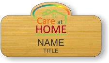 (image for) Care At Home Shaped Bamboo badge