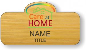 (image for) Care At Home Shaped Bamboo badge