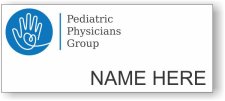 (image for) Pediatric Physicians Group Standard White Square Corner badge