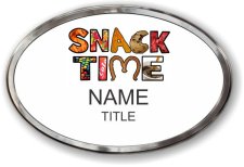 (image for) Snack Time Oval Prestige Polished badge