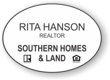 (image for) Southern Homes & Land Oval White badge