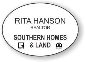 (image for) Southern Homes & Land Oval White badge