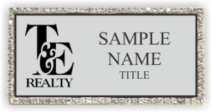 (image for) T&E Realty Bling Silver badge