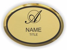 (image for) Arrowhead Dermatology Oval Executive Gold badge
