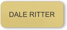 (image for) Dale Ritter Gold Round Corners badge