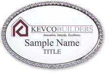 (image for) Kevco Real Estate Services Oval Bling Silver Other badge