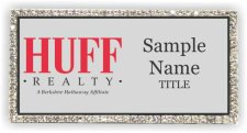 (image for) HUFF Realty Bling Silver badge