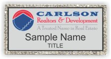 (image for) Carlson Realtors & Development Bling Silver badge