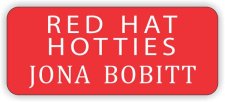 (image for) Red Hat Hotties Full Color - Round Corners badge