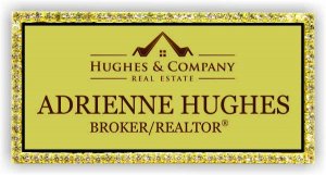 (image for) Hughes & Company Real Estate Bling Gold badge