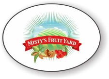 (image for) Misty Fruit Yard Oval White badge