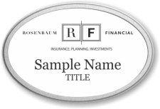 (image for) Rosenbaum Financial, Inc. Oval Prestige Polished badge