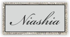 (image for) Niashia Wilson Bling Silver badge