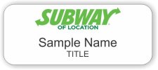 (image for) Subway Standard White badge