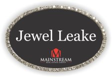 (image for) Mainstream Real Estate Group Oval Bling Silver badge
