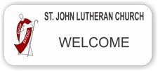 (image for) St. John Lutheran Church White Rounded Corners badge