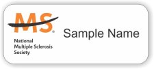 (image for) National Multiple Sclerosis EMPLOYEE White badge