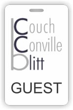(image for) Couch, Conville, & Blitt, LLC GUEST ID Vertical badge