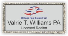 (image for) McPeak Real Estate Bling Silver badge