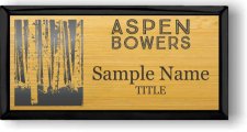 (image for) Aspen Bowers Assist in Living Executive Black Bamboo badge