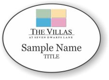 (image for) The Villas at Seven Dwarfs Lane Oval White badge