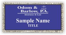 (image for) Odom & Barlow, P.A. Attorneys At Law Bling Silver badge