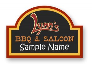 (image for) Lynn\'s BBQ & Saloon Shaped Other badge