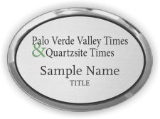 (image for) Palo Verde Valley Times Oval Executive Silver badge