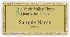 (image for) Palo Verde Valley Times Bling Gold badge