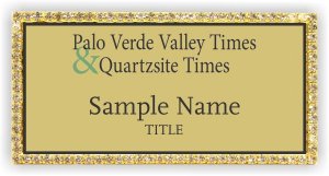 (image for) Palo Verde Valley Times Bling Gold badge