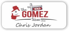(image for) The Gomez Team Standard White badge