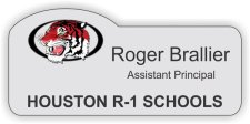 (image for) Houston R-1 Schools Shaped Silver badge