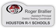 (image for) Houston R-1 Schools Shaped Silver badge