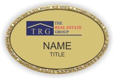 (image for) TRG Oval Bling Gold badge