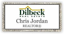 (image for) Dilbeck Real Estate Bling Silver Other badge