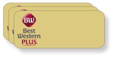 (image for) (New Logo) Best Western Plus Standard Gold Badge Logo Only pack of 25