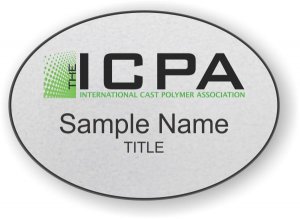 (image for) The International Cast Polymer Association Oval Silver badge