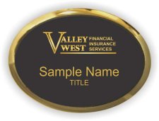 (image for) Valley West Insurance Oval Executive Gold Other badge