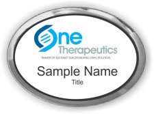 (image for) One Therapeutics Oval Executive Silver Other badge