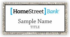 (image for) HomeStreet Bank Bling Silver and White badge