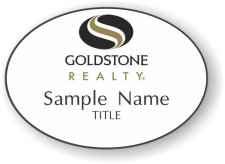 (image for) Goldstone Realty Oval White badge