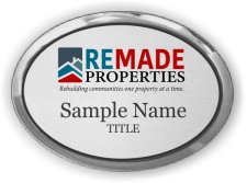 (image for) Remade Properties Oval Executive Silver badge