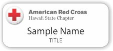 (image for) American Red Cross | Hawaii State Chapter - Standard White Badge