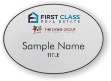 (image for) First Class Real Estate Oval Silver badge