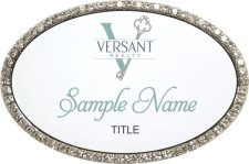 (image for) Versant Realty, Inc Oval Bling Silver Other badge