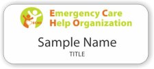 (image for) Emergency Care Help Organization Standard White badge