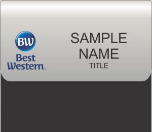 (image for) (New Logo) Best Western Silver Pocket Insert