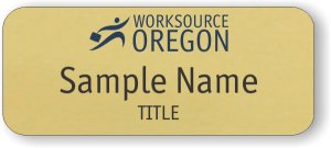 (image for) (New Logo) Worksource Oregon Standard Gold badge